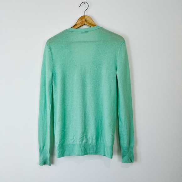 Equipment Turquoise Blue 100% Cashmere Knit Relaxed Fit Cardigan UK XS - Picture 11 of 11